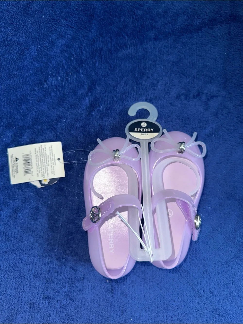Sperry Toddler Girls Purple Pearl Jelly Mary Jane Sandals Size 5 NWT